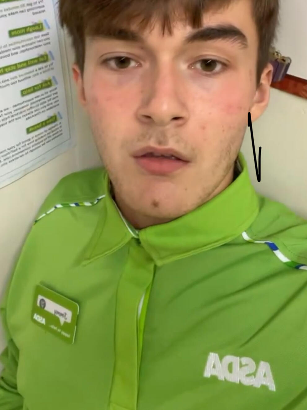 2021 - Stacking shelves at Asda